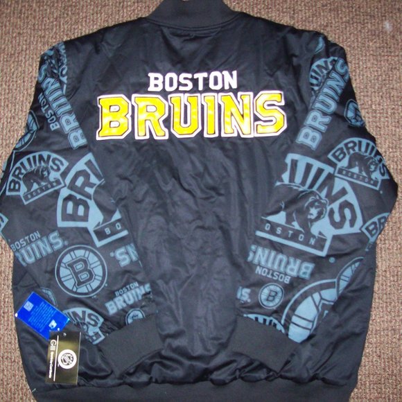BOSTON BRUINS STARTER Logo Print Jacket5X 6X